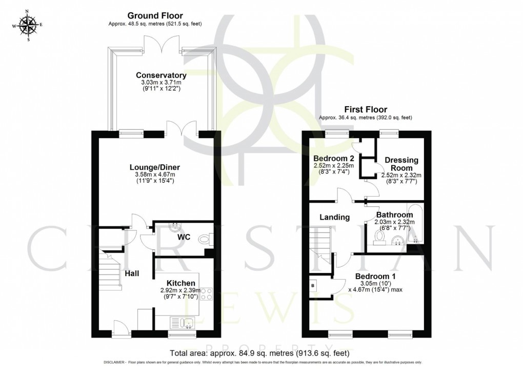 Floorplan for Fothersway Close, Badsey, Evesham