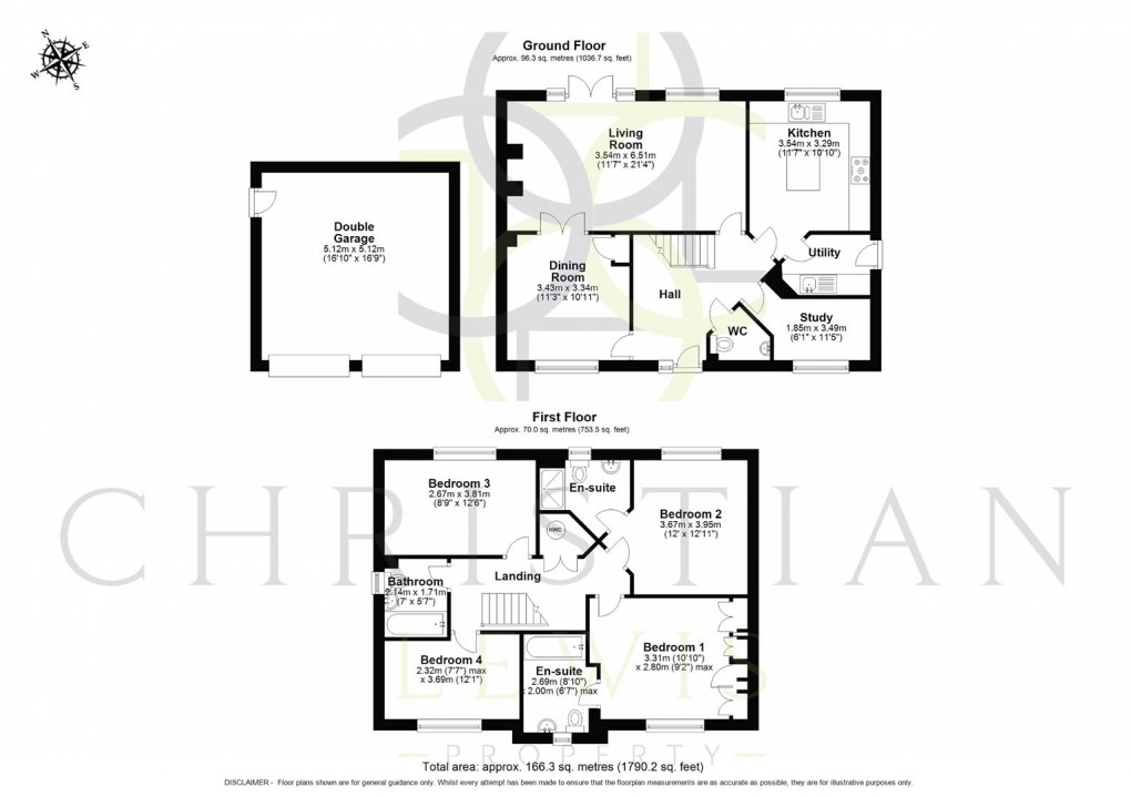 Floorplan for Sunset Way, Evesham