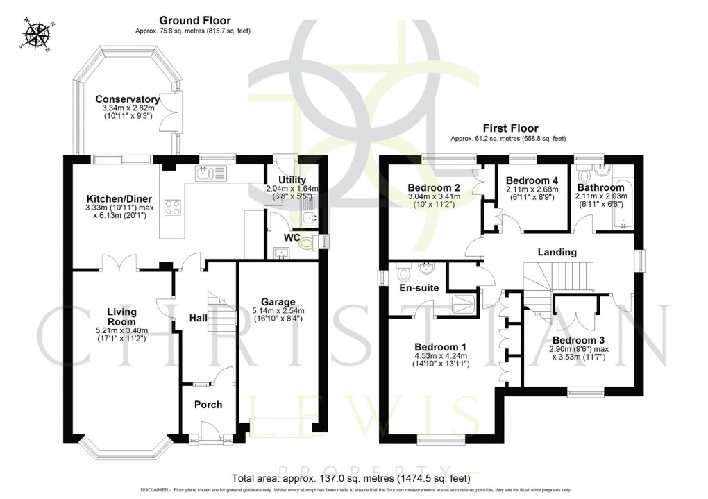 Floorplan for Emes Close, Pershore