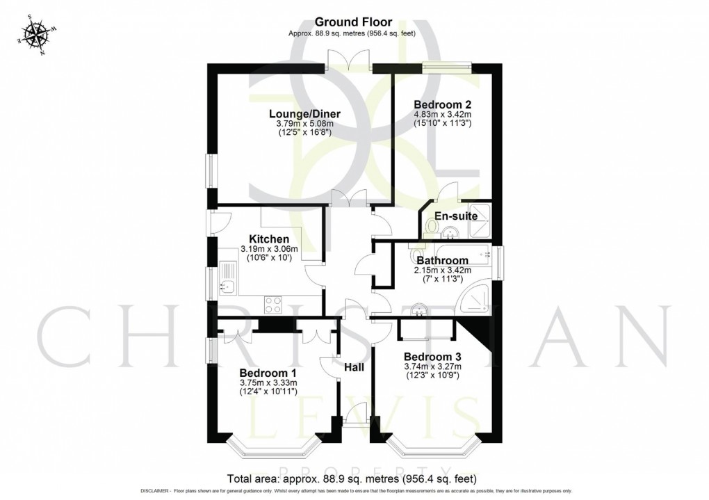 Floorplan for Badsey Lane, Evesham