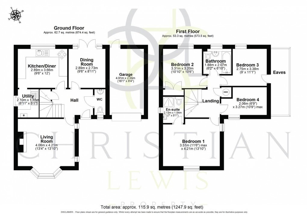 Floorplan for Clyde Avenue, Evesham