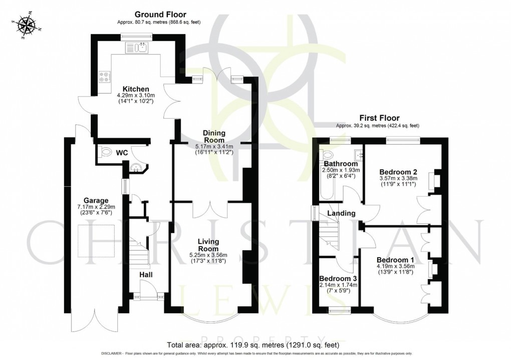 Floorplan for Cheltenham Road, Evesham