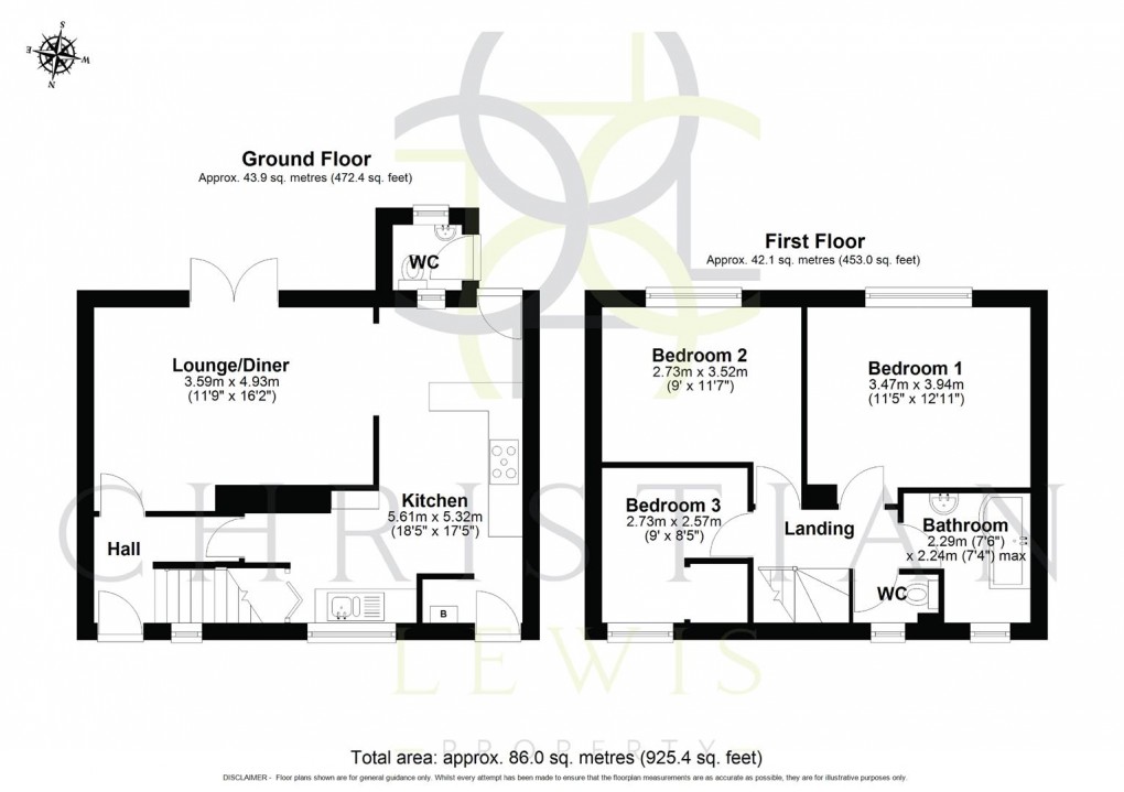 Floorplan for Sandscroft Avenue, Broadway