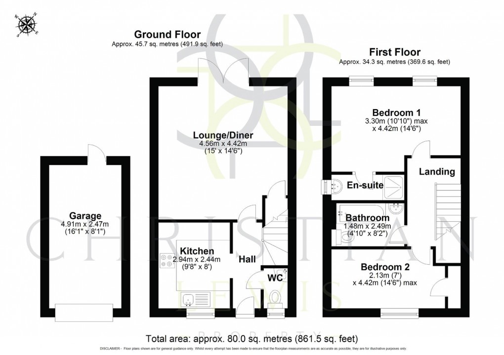 Floorplan for Bridge Meadow Close, Sedgeberrow