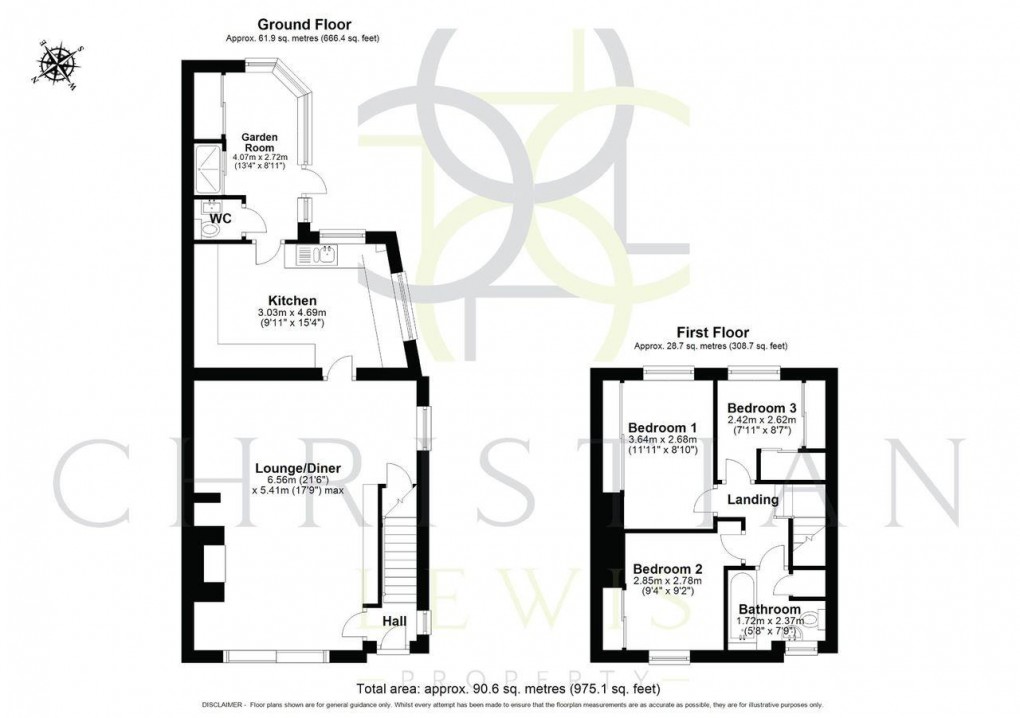 Floorplan for Seaford Lane, Naunton Beauchamp, Pershore