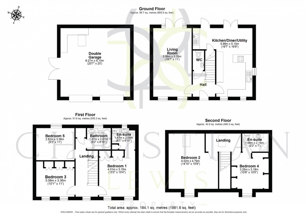Floorplan for Sycamore Drive, Honeybourne