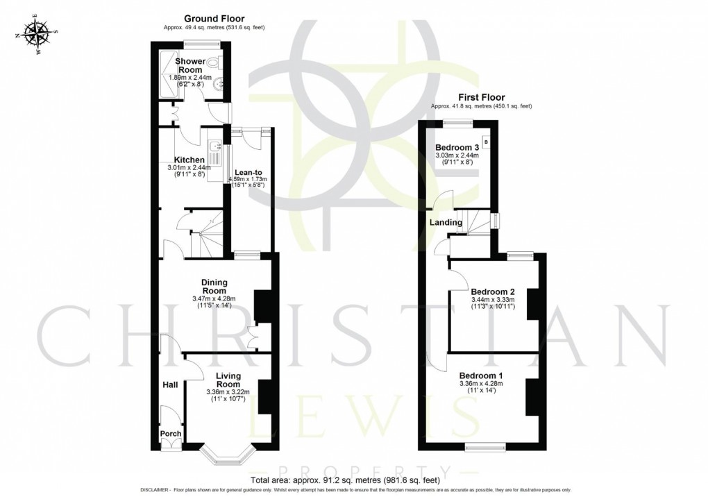 Floorplan for Kings Road, Evesham