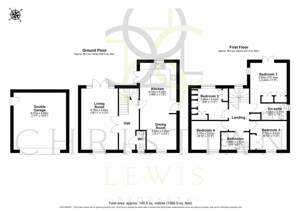 Floorplan for Clyde Avenue, Evesham