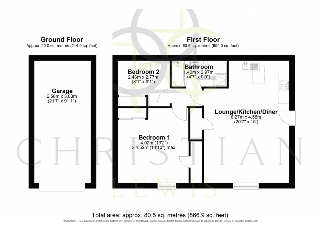Floorplan for King Edward View, South Littleton, Evesham