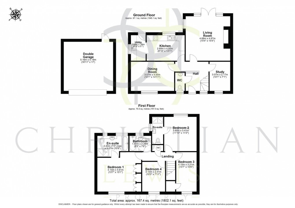Floorplan for The Hollies, Charlton, Pershore