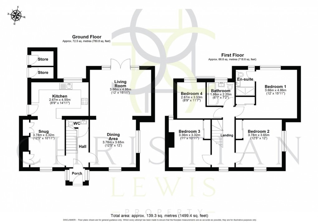 Floorplan for Badsey Fields Lane, Badsey