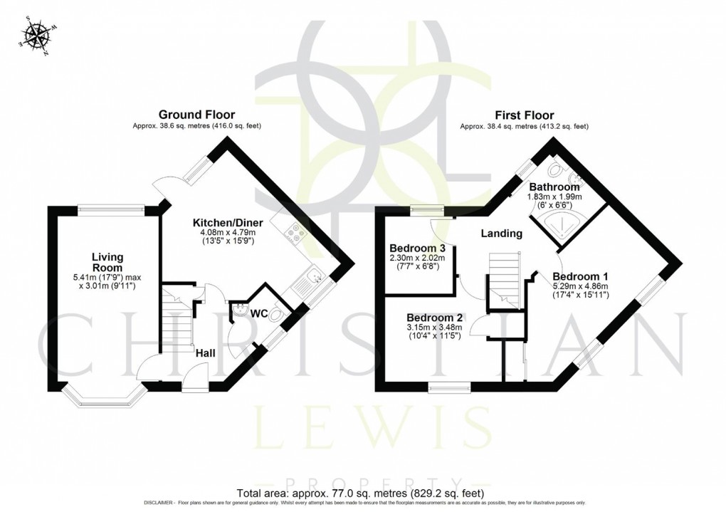 Floorplan for Tulip Drive, Evesham