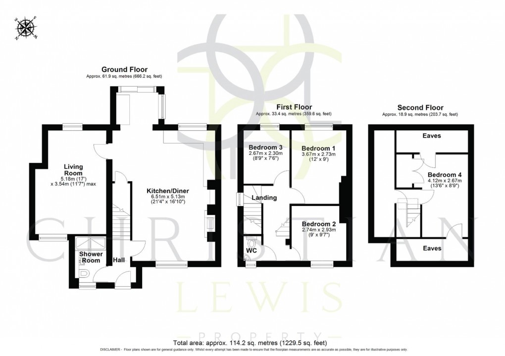 Floorplan for Rynal Street, Evesham