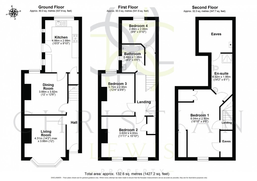 Floorplan for Northwick Road, Evesham