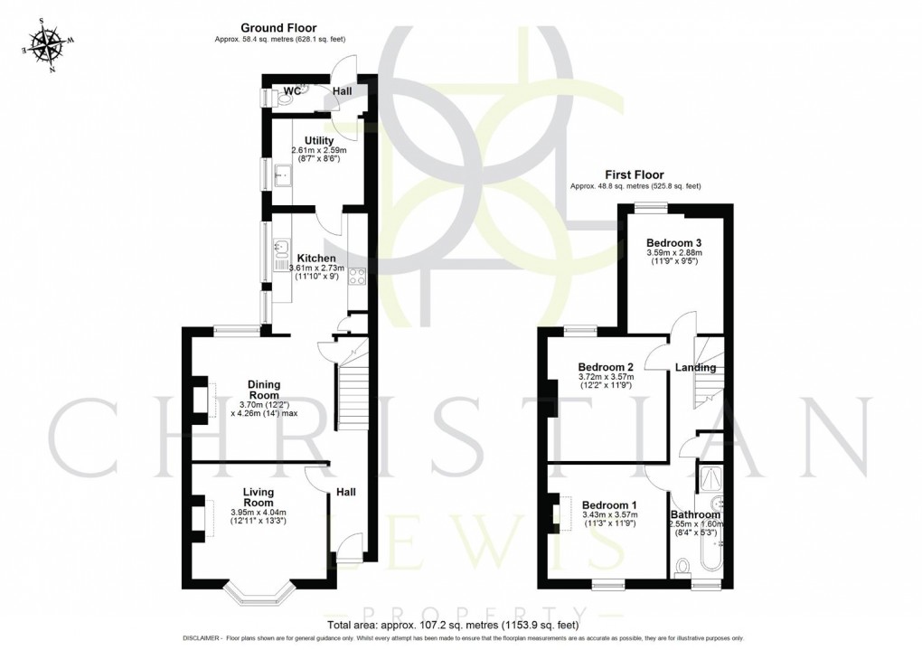 Floorplan for Cambria Road, Evesham