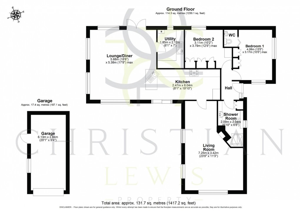 Floorplan for Cheltenham Road, Sedgeberrow, Evesham
