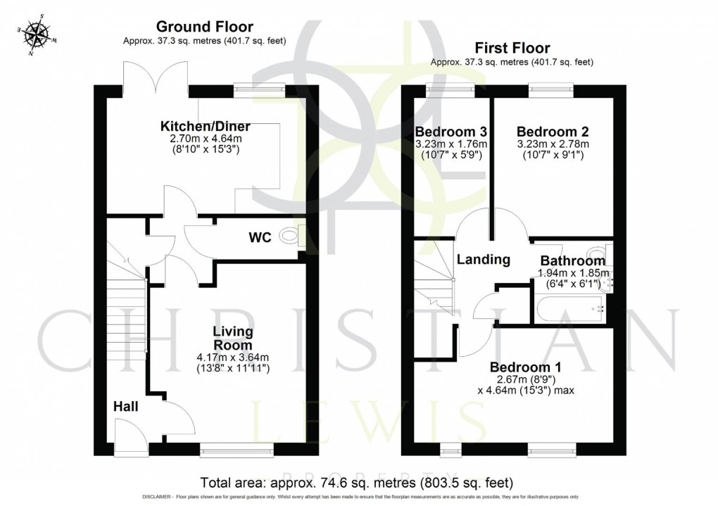 Floorplan for Krier Fields, Pershore, Worcestershire, WR10 1R