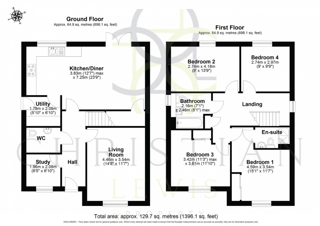 Floorplan for Bretforton Road, Badsey, Evesham