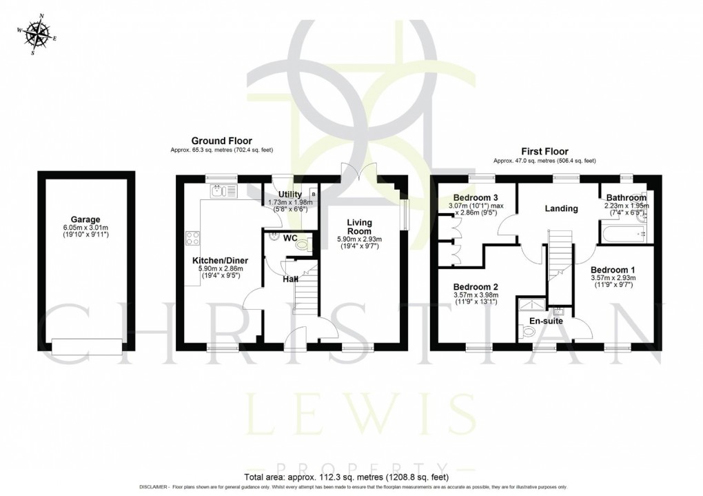 Floorplan for Damson Way, Bidford-On-Avon