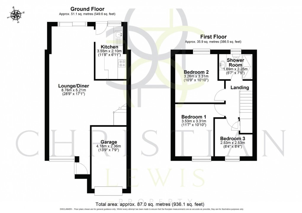 Floorplan for Harvey Road, Evesham