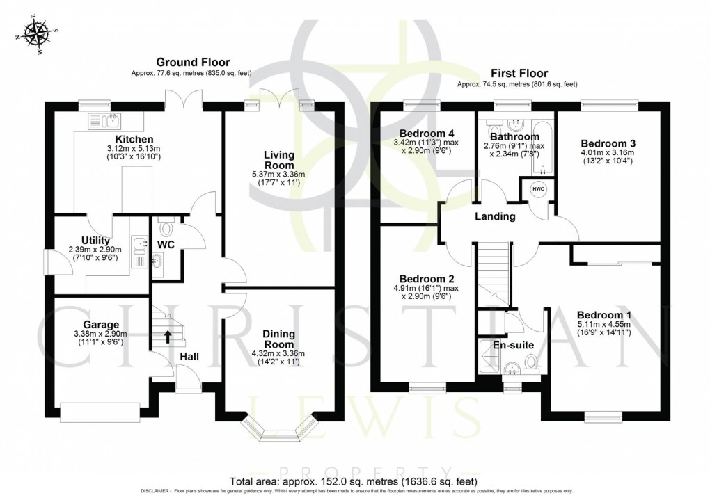 Floorplan for Capriole Place, Evesham