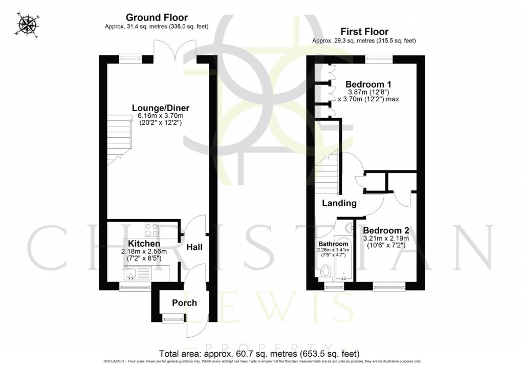 Floorplan for Forest Gate, Evesham