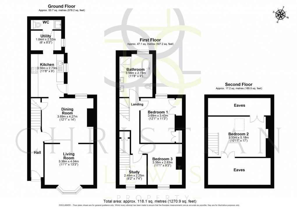 Floorplan for Cambria Road, Evesham