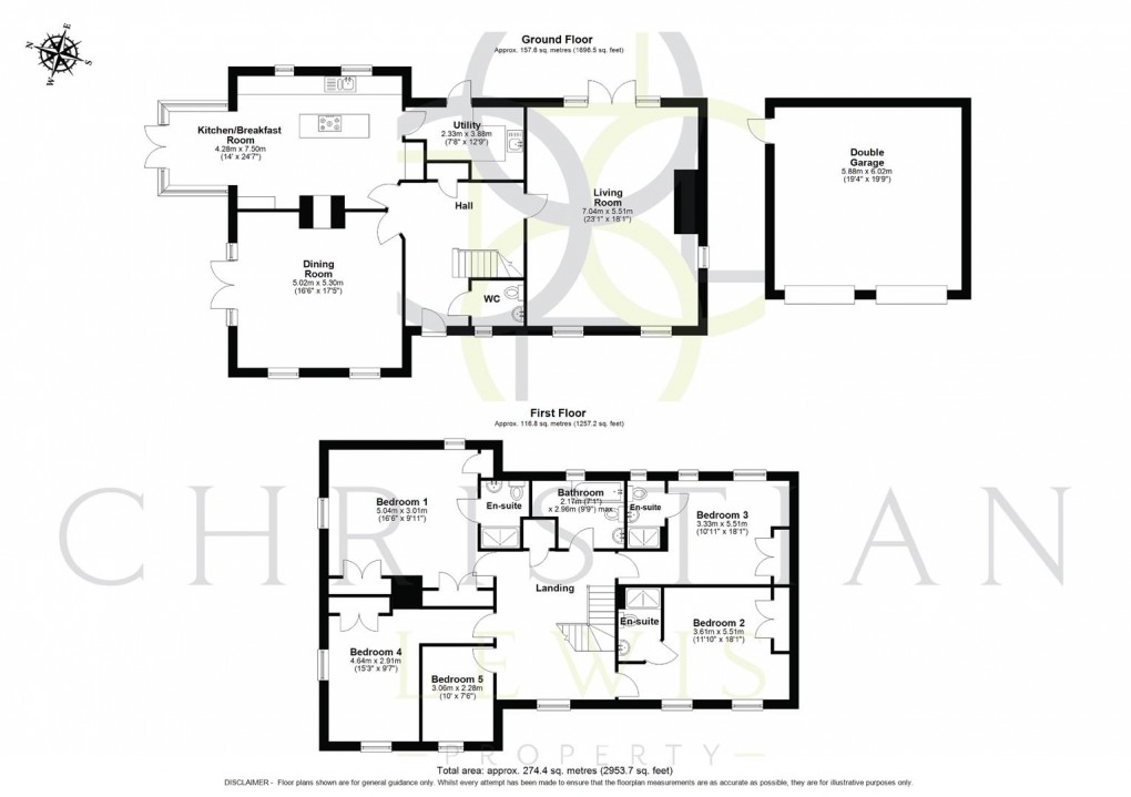 Floorplan for Kingshurst Gardens, Badsey, Evesham