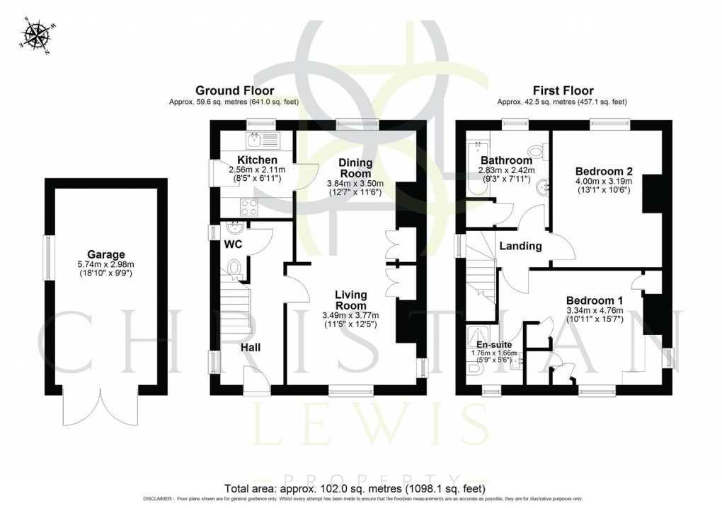 Floorplan for Church Street, Evesham