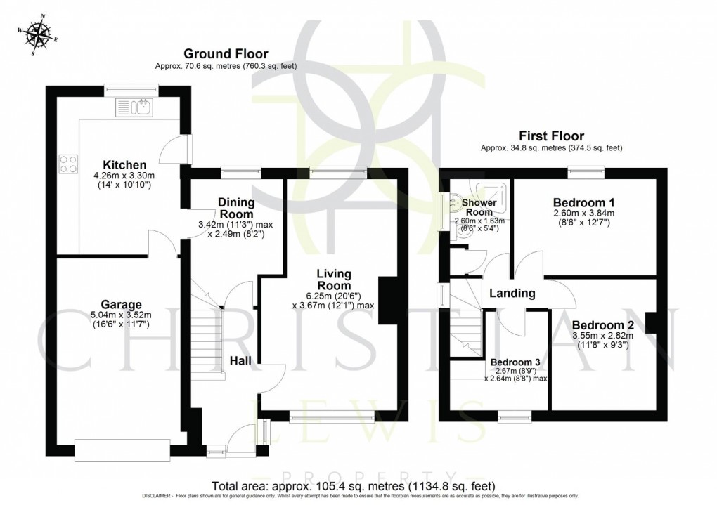 Floorplan for Lindsey Avenue, Evesham