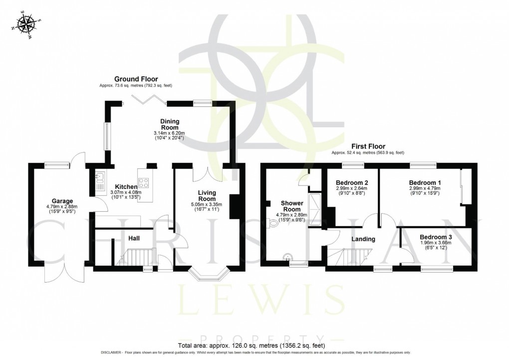 Floorplan for Bevans Lane, Hinton-On-The-Green, Evesham