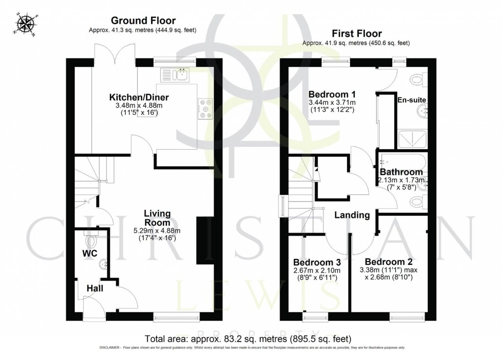 Floorplan for Turnpike Drive, Evesham