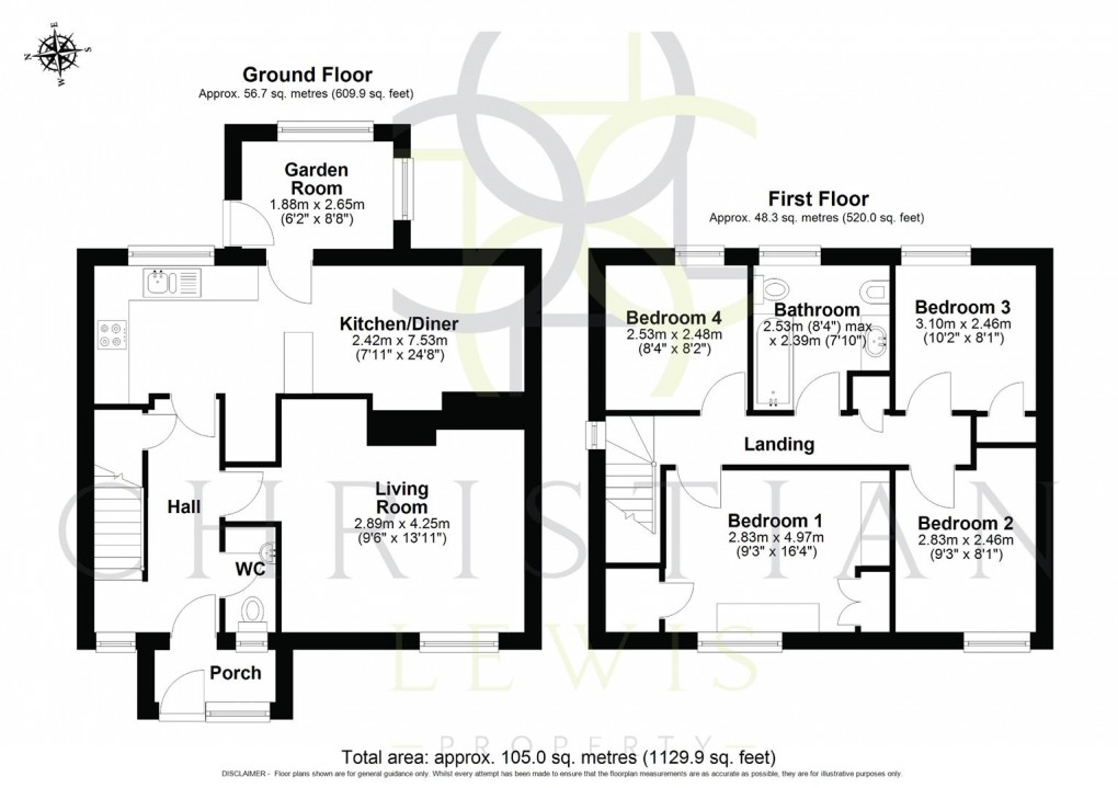 Floorplan for Lime Tree Avenue, Broadway
