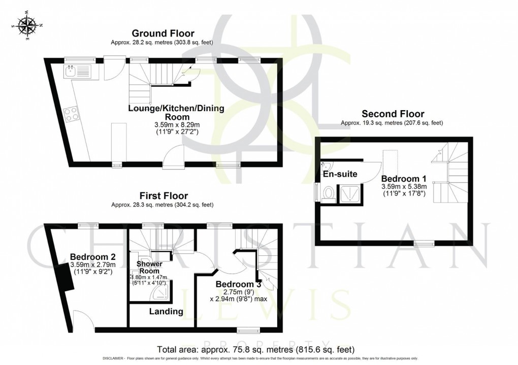 Floorplan for Northwick Road, Evesham