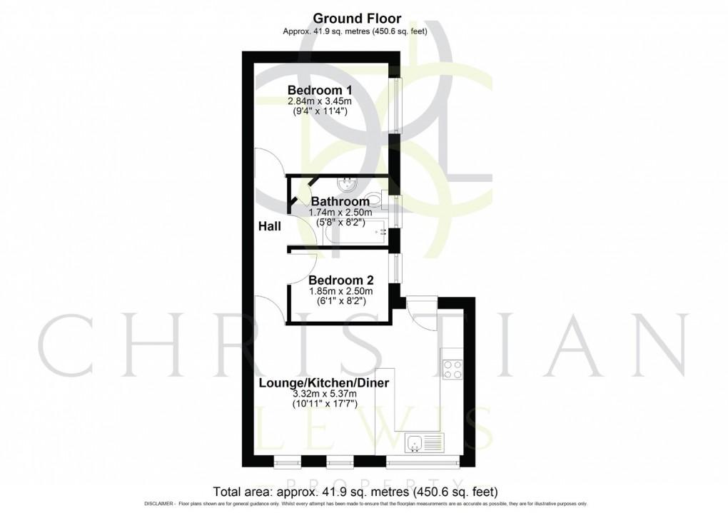 Floorplan for Greenhill, Evesham