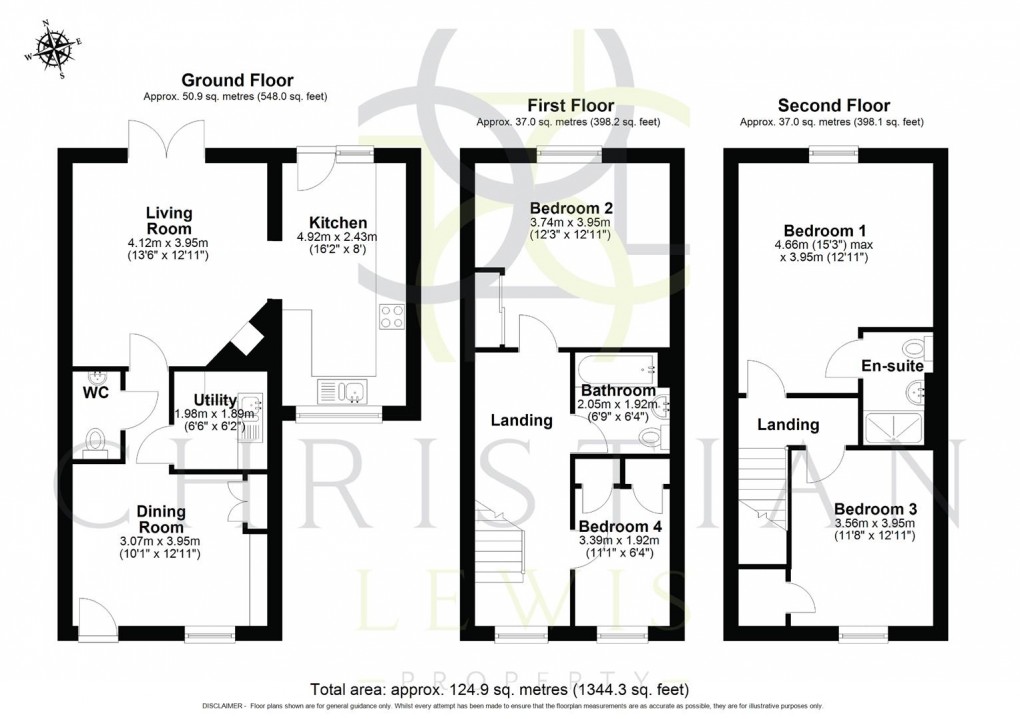 Floorplan for Poppy Close, Evesham