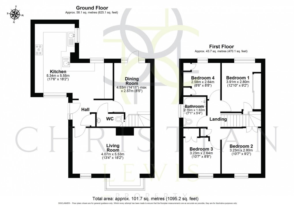 Floorplan for Hazel Avenue, Evesham