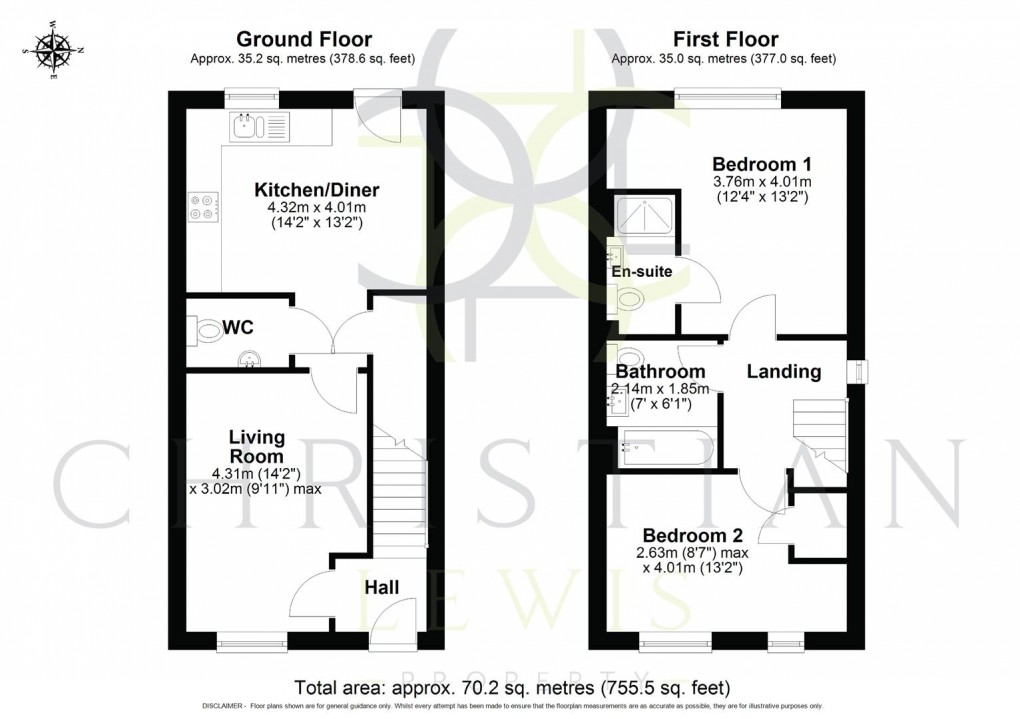 Floorplan for Bretforton Road, Badsey, Evesham