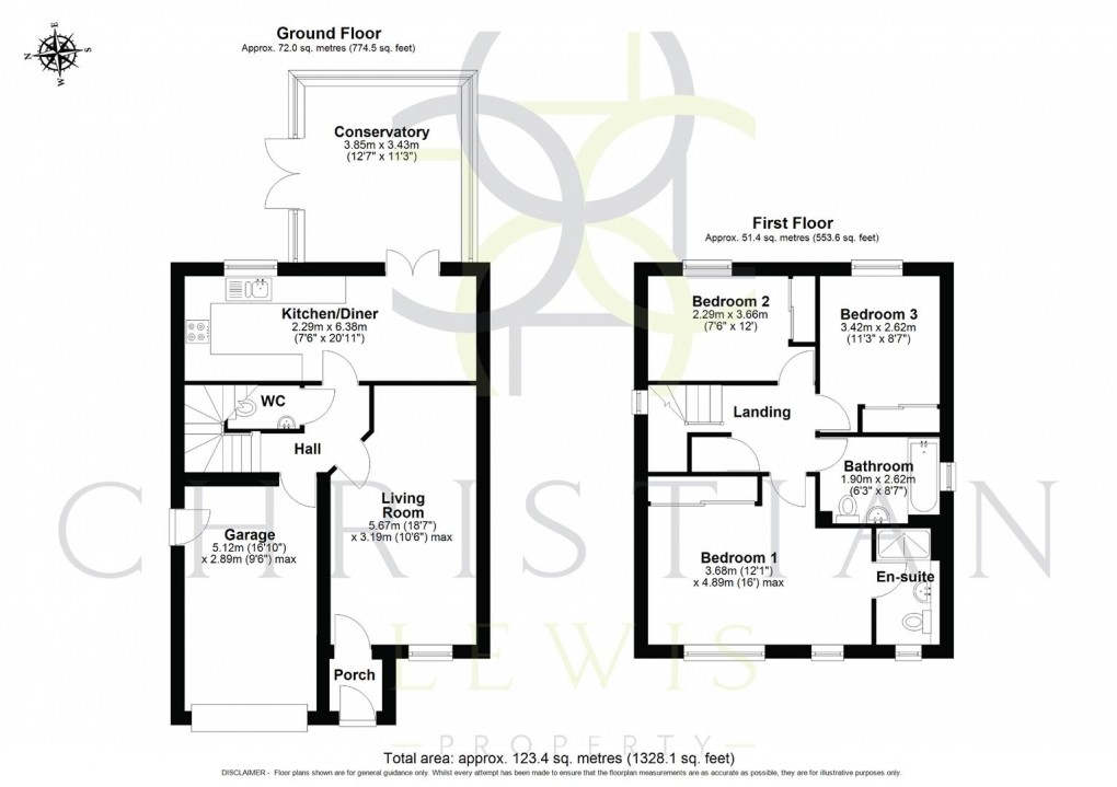 Floorplan for Capriole Place, Evesham