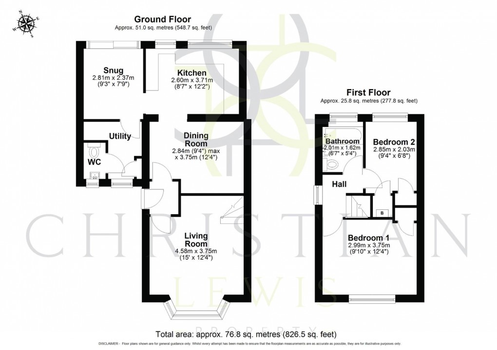 Floorplan for Digby Road, Evesham