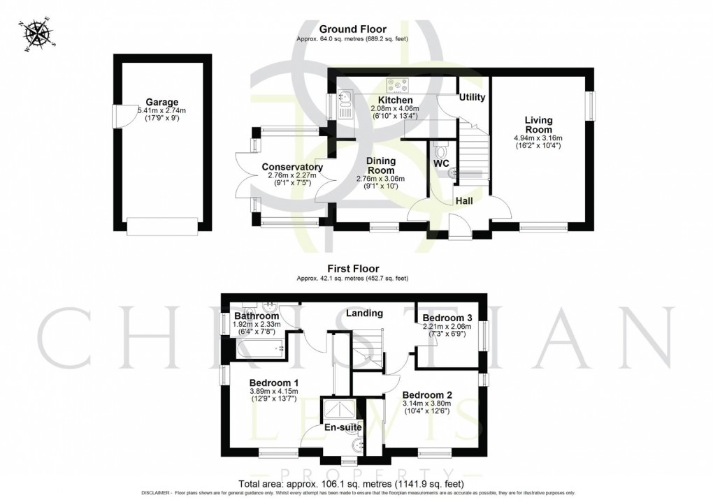 Floorplan for Codling Road, Evesham
