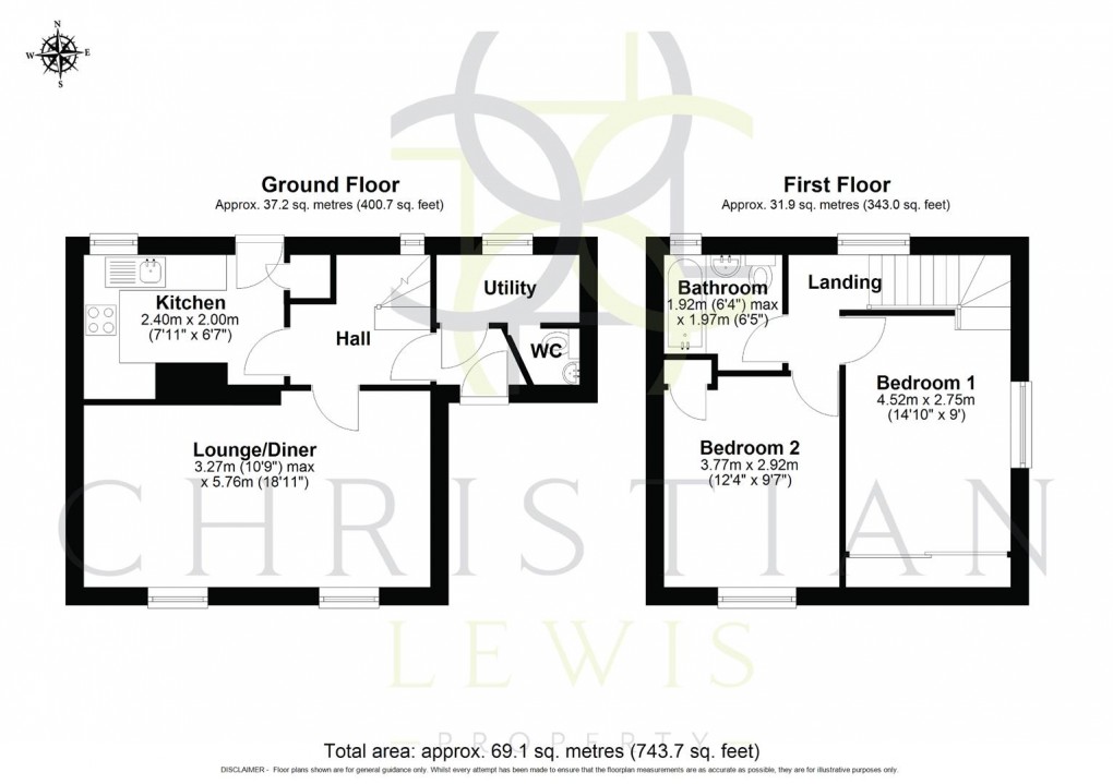 Floorplan for Sandscroft Avenue, Broadway