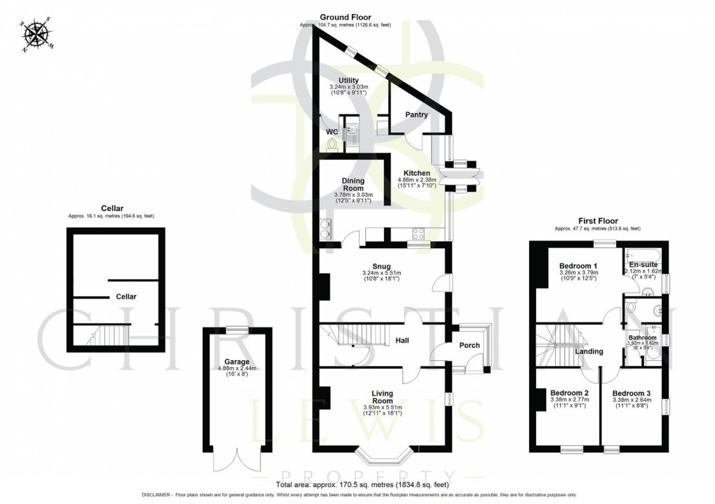 Floorplan for Worcester Road, Evesham