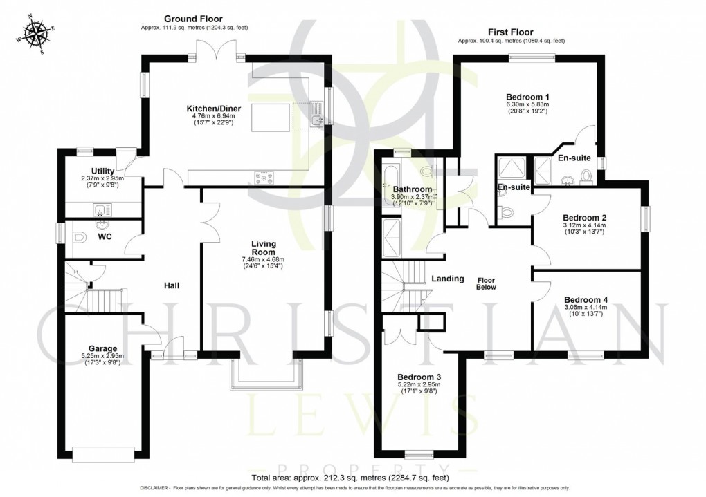 Floorplan for Main Street, South Littleton, Evesham