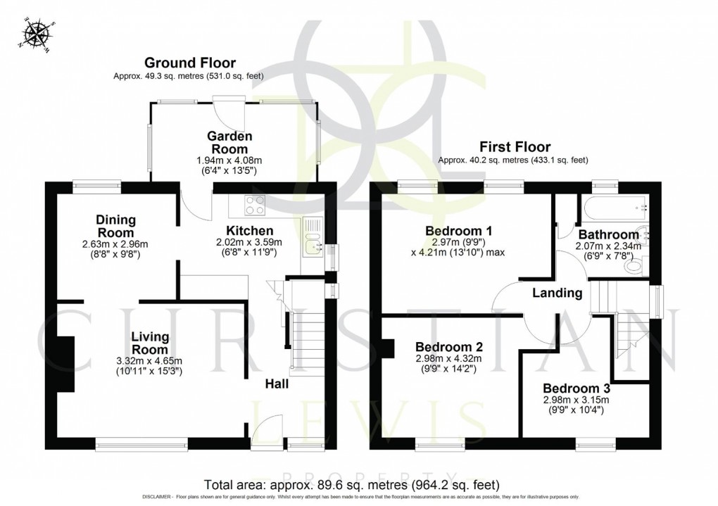Floorplan for Four Pools Road, Evesham