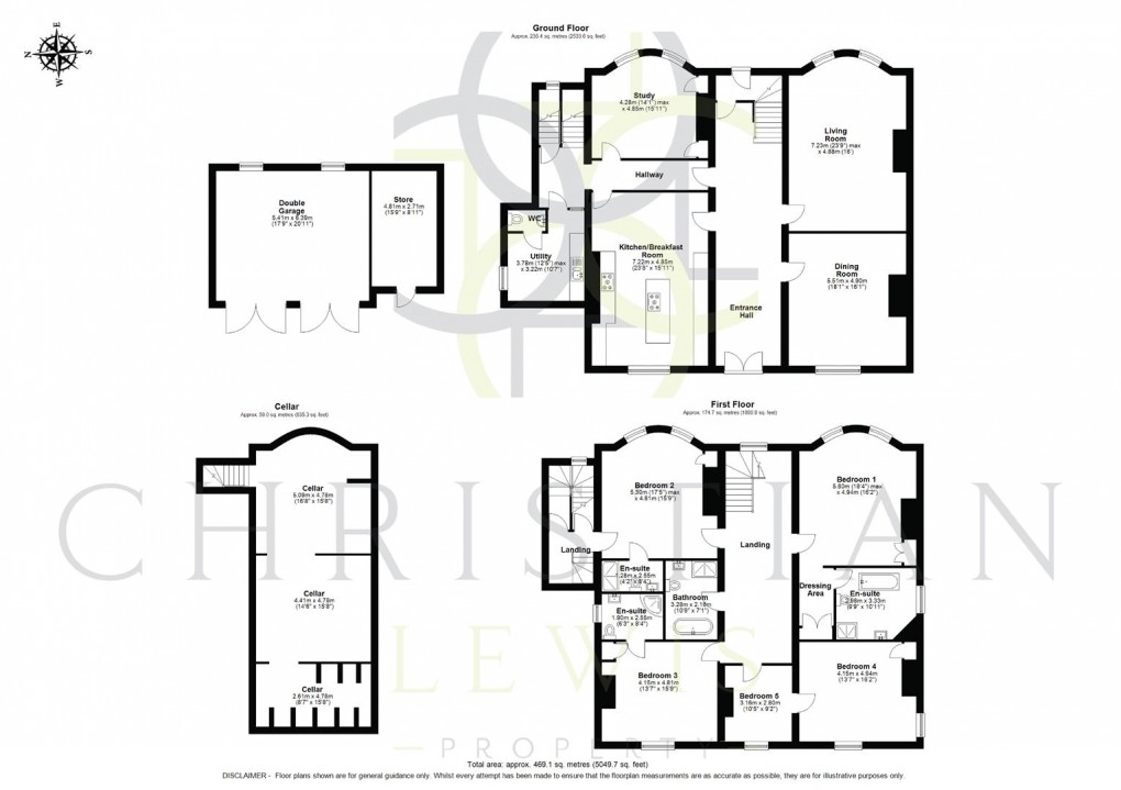 Floorplan for Greenhill, Evesham
