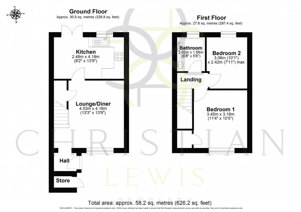 Floorplan for Larkspur Drive, Evesham