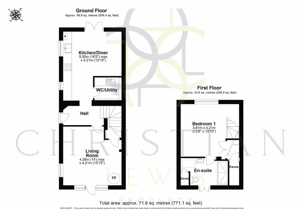 Floorplan for Main Street, Bretforton, Evesham