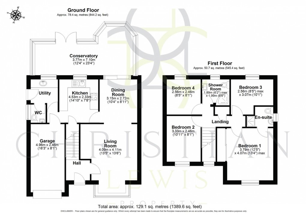 Floorplan for Lavender Walk, Evesham