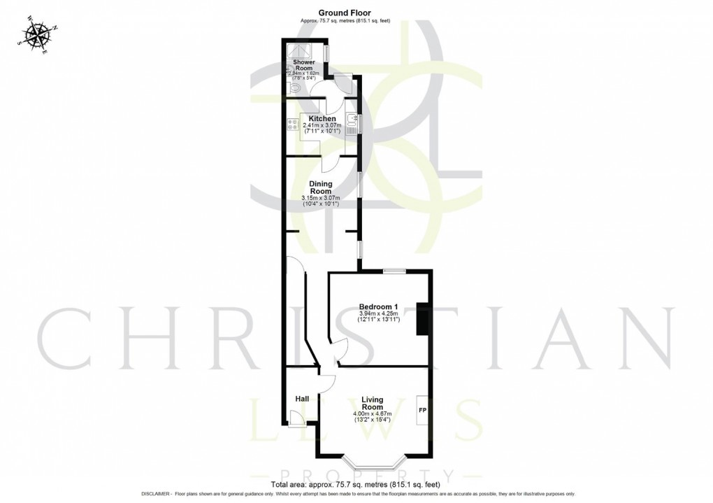 Floorplan for Northwick Road, Evesham